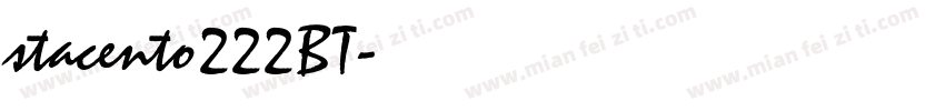 stacento222BT字体转换