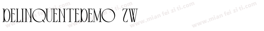 DelinquenteDemo-6Zw1字体转换