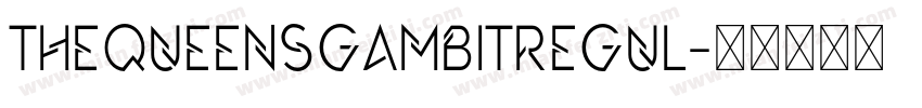ThequeensgambitRegul字体转换