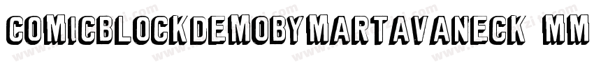 ComicBlockDemoByMartaVanEck-MmYJ字体转换