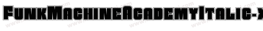 FunkMachineAcademyItalic-xEl8字体转换
