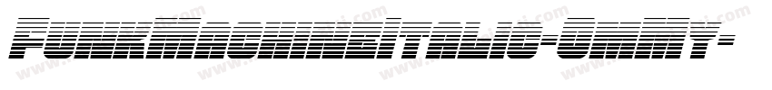 FunkMachineItalic-GmMy字体转换