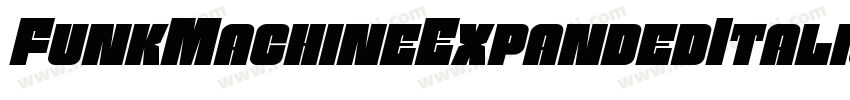 FunkMachineExpandedItalic-qgDx字体转换
