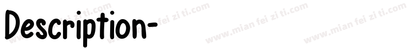 Description字体转换