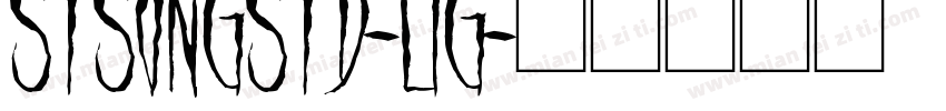 STSongStd-Lig字体转换