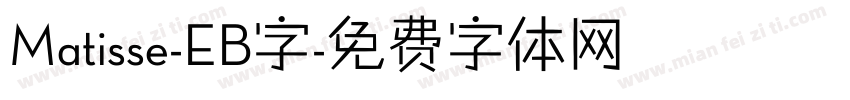 Matisse-EB字字体转换