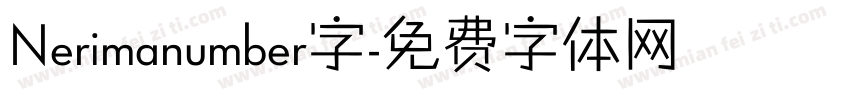 Nerimanumber字字体转换