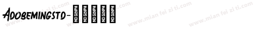 Adobemingstd字体转换