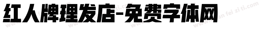 红人牌理发店字体转换