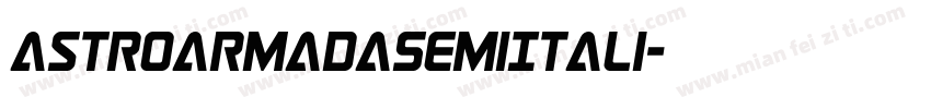 AstroArmadaSemiItali字体转换