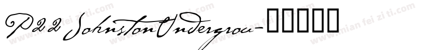 P22JohnstonUndergrou字体转换
