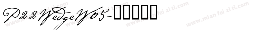P22WedgeW05字体转换