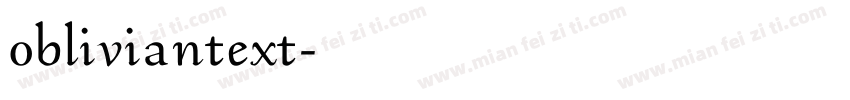 obliviantext字体转换