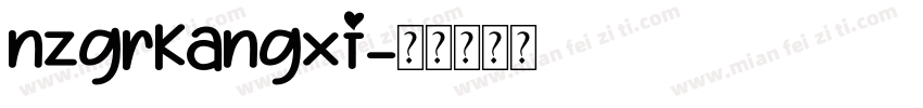 nzgrKangxi字体转换