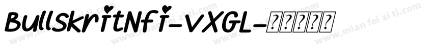 BullskritNfi-vXGL字体转换
