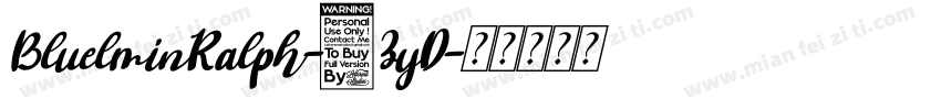 BluelminRalph-7ZyD字体转换