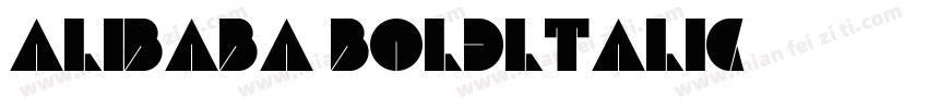 Alibaba-boldltalic字体转换