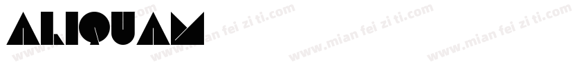 Aliquam字体转换