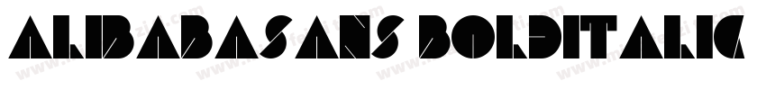 alibabasans-bolditalic字体转换