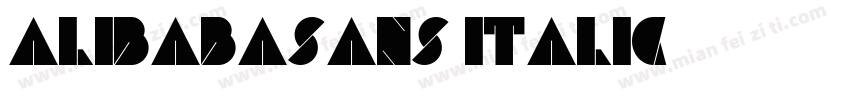 alibabasans-italic字体转换