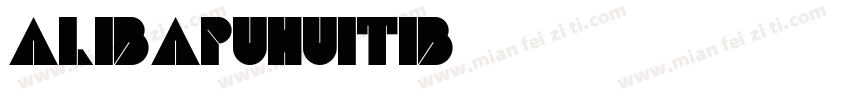 alibapuhuitib字体转换