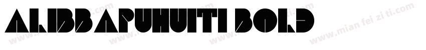 alibbapuhuiti-bold字体转换