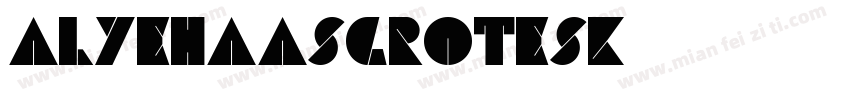 alyehaasgrotesk字体转换