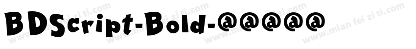 BDScript-Bold字体转换
