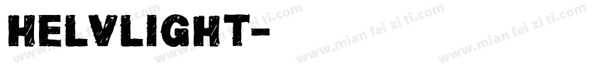 HelvLight字体转换