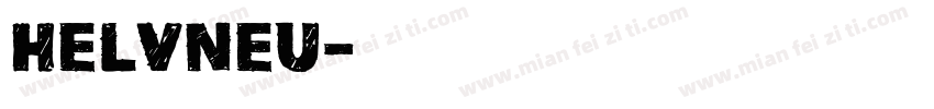 HelvNeu字体转换