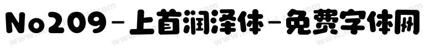 No209-上首润泽体字体转换