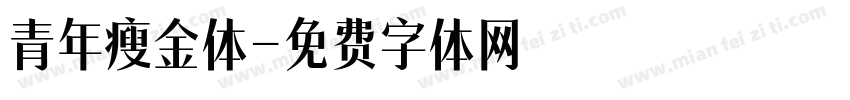 青年瘦金体字体转换