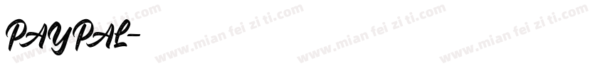PAYPAL字体转换