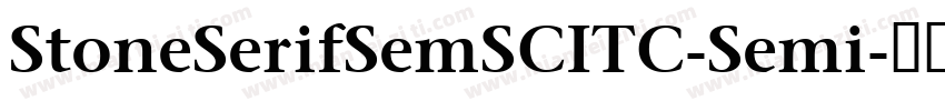 StoneSerifSemSCITC-Semi字体转换