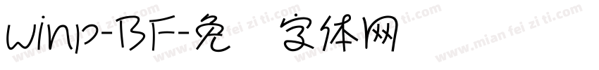 winp-BF字体转换