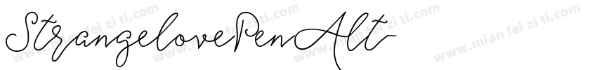 StrangelovePenAlt字体转换