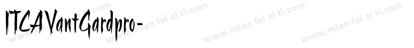 ITCAVantGardpro字体转换