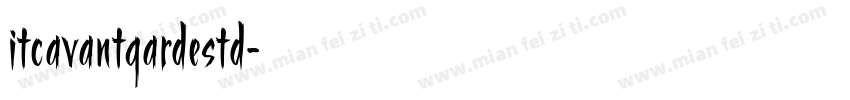 itcavantgardestd字体转换