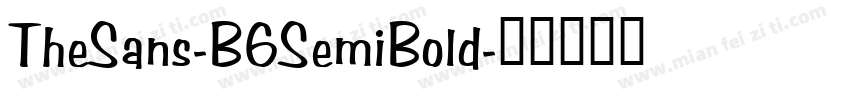 TheSans-B6SemiBold字体转换