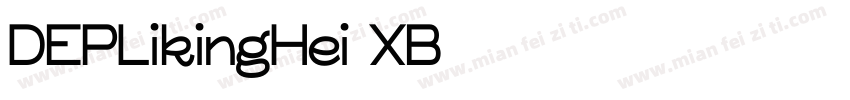 DEPLikingHei-XB字体转换