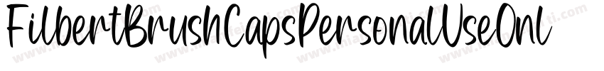 FilbertBrushCapsPersonalUseOnly-qmw6字体转换