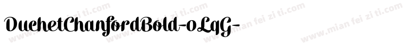 DuchetChanfordBold-0LqG字体转换