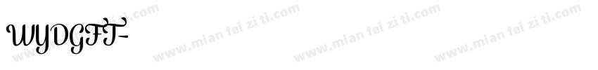 WYDGFT字体转换
