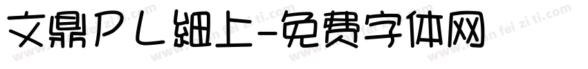 文鼎ＰＬ細上字体转换