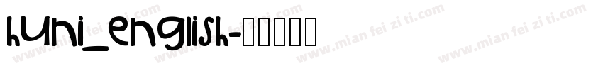 huni_english字体转换
