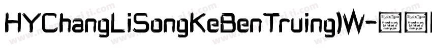 HYChangLiSongKeBenTruing)W字体转换