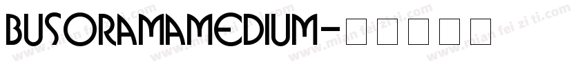 BusoramaMedium字体转换