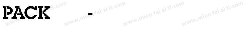 PACK0123456字体转换