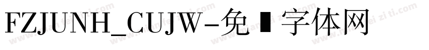 FZJUNH_CUJW字体转换