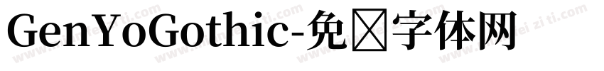 GenYoGothic字体转换